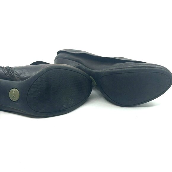 me too Fremont Leather Cuffed Ankle Bootie Spool Heel Shoe, Women's 9M, Brown - Picture 7 of 13